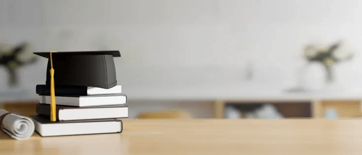 Background image showing an academic IT environment